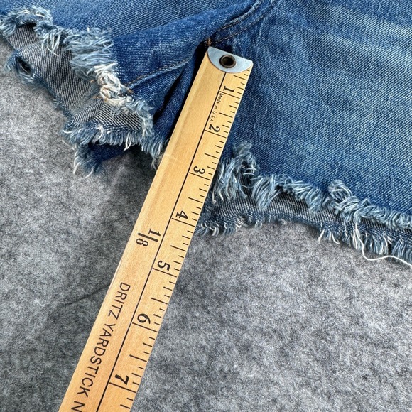 Madewell The Perfect jean Short‎ 26 Denim Frayed Edge - Picture 8 of 8